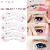 3pcs/set Reusable Eyebrow Stencil Set Eye Brow DIY Trimming Draw Eyebrow Shape Card Eye Makeup Beauty Tools for Beginners