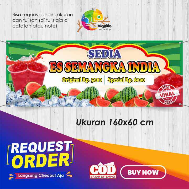 Spanduk Banner Es Semangka India Terbaru Lazada Indonesia