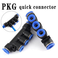 PK Pneumatic Quick Connector Five Way PKG-4 6 8 10 12mm Variable Diameter Water Pipe Air Quick Insert Air Hose Connector Hand Tool Parts Accessories