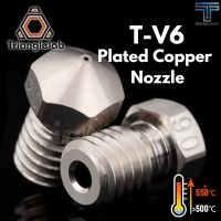 TRIANGLELAB T-V6 Plated Copper Nozzle Durable Non-stick High Performance M6 Thread For 3D Printers For E3D Volcano Hotend