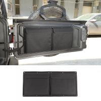 For Jeep Wrangler JK JL 2007-2023 Tail Door Storage Bag Tool Kit Trunk Organizer Car Accessories ,Black