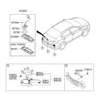 95760-F2000 95760-F2300 Car Rear View Camera for Hyundai Elantra 2017-2023 Reverse Parking Assist Camera 95760 F2001