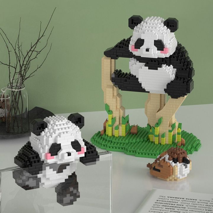 Kawaii Panda Micro Building Blocks Model Cute Animal Mini Bricks ...