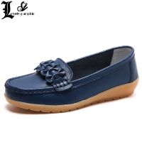 New Women Flats Leather Shoes Woman Soft Boat Shoes for Women Flats Shoes Ladies Loafers Non-Slip Mocasines Big Size Zapatillas