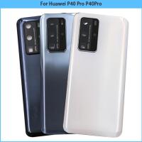 เคสสำหรับ Huawei P40 P40Pro ฝาหลังแบตเตอรี่หน้าจอโทรศัพท์3มิติเคสหลังสำหรับ Huawei P40 Pro + เปลี่ยนเลนส์ที่จับกล้องรูปตัวยู