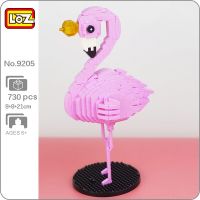 LOZ 9205 Animal World Flamingo Swan Crown Bird Pet Doll 3D Model DIY Mini Diamond Blocks Bricks Building Toy for Children no Box