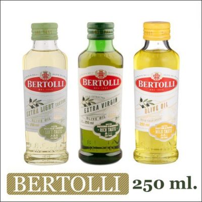 Bertolli Olive Oil เบอร์ทอลลี่ น้ำมันมะกอก (เลือกชนิดได้) ขนาด 250มล.