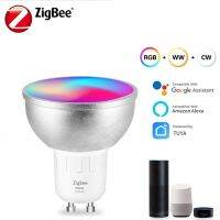 【CW】 AC85-265V WIFI Tuya Zigbee Cup 6W RGBW Dimming Color Toning GU10