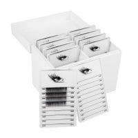 10 Layers Eyelash Storage Box White Eyelash Storage Box Makeup Organizer Eyelash Glue Pallet Lashes Holder Grafting Eyelash Extension Tool