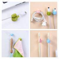 3pcs Kitchen Silicone Hook Multi-function Hook Key Storage Hook Wire Data Cable Wall Mount Bathroom Accessories Cute Home Decor Picture Hangers Hooks