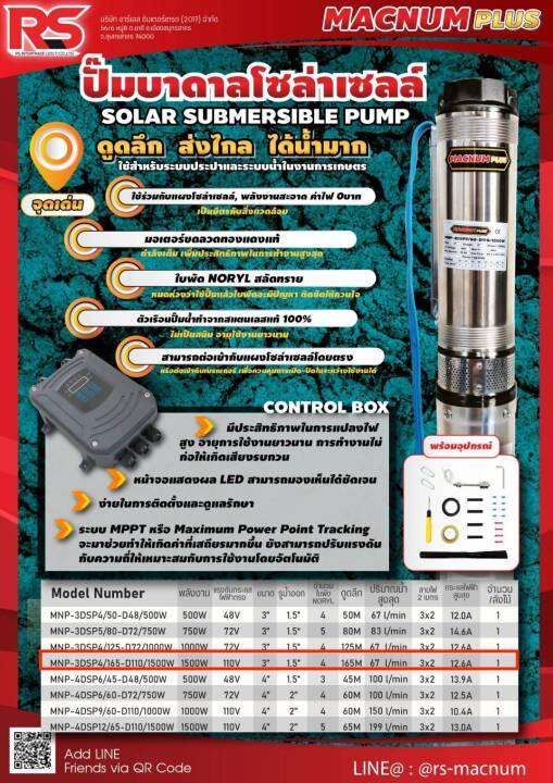 macnum-ปั๊มบาดาล-mnp-3dsp4-165-d110-1500-1500w-บ่อ-3นิ้ว-น้ำออก-1-5นิ้ว-4ใบพัด-ดูดลึก-165m-โซล่าเซลล์-ปั๊มบาดาลโซล่าเซลล์-ปั๊มน้ำ-ปั๊มโซล่าเซลล์