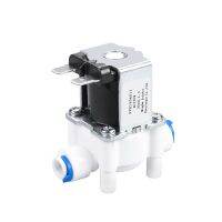 Electric Plastic Solenoid Valve 220V Normal Close 1/4" Hose Pipe Quick Conntection Water Reverse Osmosis System Valves