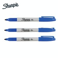 Sharpie ปากกาเคมี ปากกา Permanent ชาร์ปี้ Fine 1.0mm - สีน้ำเงิน (แพ็ค 3 ด้าม)