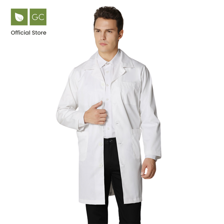 White Laboratory Coat, Long Sleeve Lazada