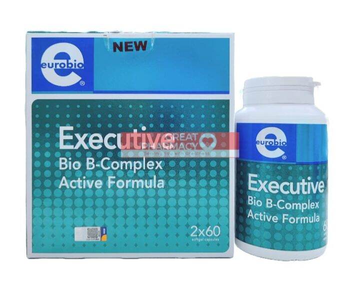 EUROBIO EXECUTIVE BIO B-COMPLEX 2 X 60'S | Lazada