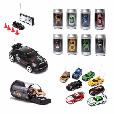 Hot Sale 8 Colors Coke Can Mini RC Car Vehicle Radio Remote Control Micro Racing Car 4 Frequencies For Kids Presents Gifts