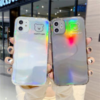 Cute Cartoon Lens Protect Phone Case For 11 Pro MAX XS XR X 12 Mini 7 8 Plus Clear Soft TPU Gasbag Shockproof Back Cover