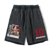 2023 newAnime Slam Dunk SHOHOKU Mens Shorts Sakuragi Hanamichi Print Casual Shorts 100Cotton Summer Gothic Harajuku Sports Sweatpants