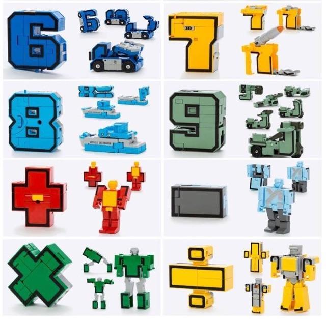 รุ่นมีเครื่องหมาย-หุ่นยนต์-แปลงร่าง-ตัวเลขประกอบร่าง-number-robot-transformer