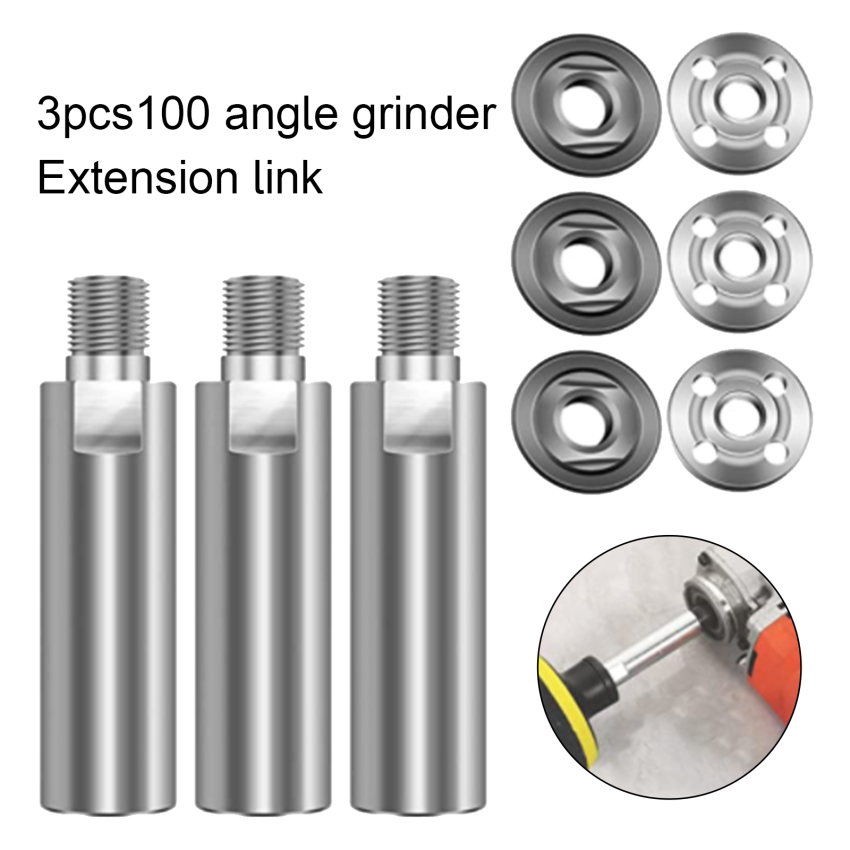 Angle Grinder Extension Connecting Rod M10 Shank Angle Grinder Connecting Rod for Polishing Pad Grinding Connection. Stainless Steel Rotary Extension Shaft 