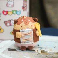 พวงกุญแจอะนิเมะญี่ปุ่นน่ารัก1ชิ้นตุ๊กตาผ้ากำมะหยี่ Sumikko Gurashi กาแฟบ้านขนมปังทำอาหารสัตว์นุ่มยัดไส้กระเป๋าผ้ากำมะหยี่จี้ของเล่น