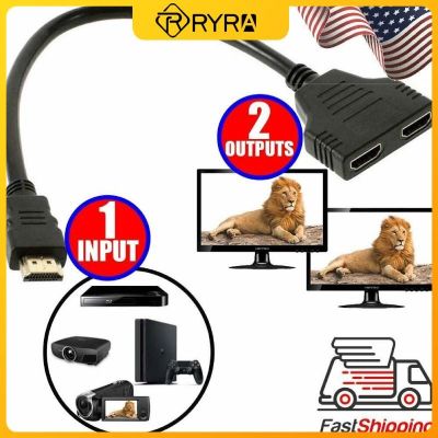 Dual Hdmi Adapter Cable Splitter