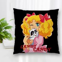 （ALL IN STOCK XZX）Customer Service Decoration Pillow Case Candy Anime Square Zipper Pillow Best Gift 35X35cm 40X40cm 10.28   (Double sided printing with free customization of patterns)