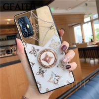 Gfaithเคสโทรศัพท์VIVO V23 5G Y76 5G V17 VIVO V23E 5G V19 NEO casing INS Luxury FashionอะคริลิคเพชรCase Ring Bracket