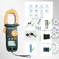 มิเตอร์วัดไฟ มัลติมิเตอร์ แคลมป์มิเตอร์ ดิจิตอล AC/DC Clamp meter 1000 แอมป์ วัดคาปา ไดโอด ได้ มีเสียงเตือน(สินค้าคุณภาพ)