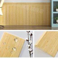 ♕✟ஐ 3D Wall Sticker Imitation Wood Bedroom Decoration Waterproof Self Adhesive Wallpaper For Living Room Kitchen TV Backdrop