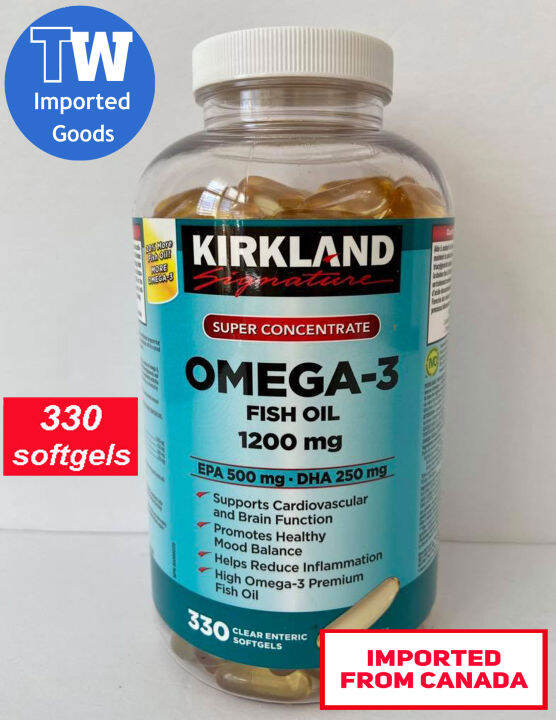 *MADE IN CANADA* Kirkland Signature Super Concentrate OMEGA3 Fish Oil