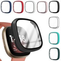 Protective Case for Fitbit versa 3/Sense Hard Matte  Cover Screen Protector Full Protective Shell for Versa 3/Sense Accessorie