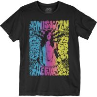 ที่ Fillmore West Janis Joplin เสื้อยืดผ้าฝ้ายแขนสั้น