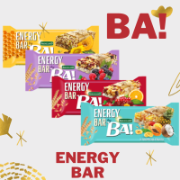 BA! Energy Bar บาร์ให้พลังงาน ทดแทนมื้ออาหาร จากวัตถุดิบธรรมชาติ หลายรสชาติ BBF 03/2024