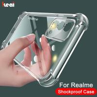 Luxury Transparent Silicone Shockproof Case For Realme GT NEO 5 3 8 7 Pro X2 X50 X7 6 5 Pro C3 C11 C12 C15 V5 Phone Cases Cover