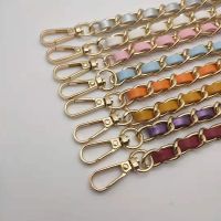 【HOT】❆ↂ Gold Metal Chain Shoulder New Detachable Leather 110cm Belts for Handbag Accessories