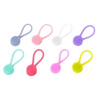 Super Strong Magnetic Twist Ties Cable Winder Desktop Cord Holder Organizer Cute Mini Candy Color Cable Organizer