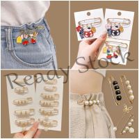 【hot sale】 ☏❂♦ B36 Waist Pin Brooch Pants Waist Change Artifact Fixed Underwear Summer Tighten Pants Skirt Anti-glare Simple Paper Clip Childrens Cartoon Brooch Pin Clothing Accessories