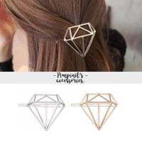 ✈ พร้อมส่ง :  ?? คลิปหนีบผมลายเพชร  Diamon Shape Hairpin.