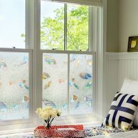 3D Rainbow Window Film Electrostatic Privacy Window Films Translucent Adhesive Window Stickers Tinted When Exposed To Light