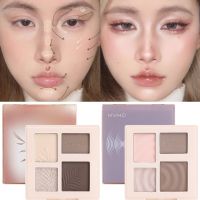 4 Colors Highlighter Face Contour Palette Matte Nose Shadow Eye Shadow Face Brighten Makeup Disk Face Contour Illuminator Makeup