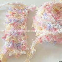 เครื่องประดับโครเชต์ที่สวยงาม ที่กำหนดเอง bi กระเป๋าสายผสมสีน้ำเงินแฮนด์เมด diy มือ
