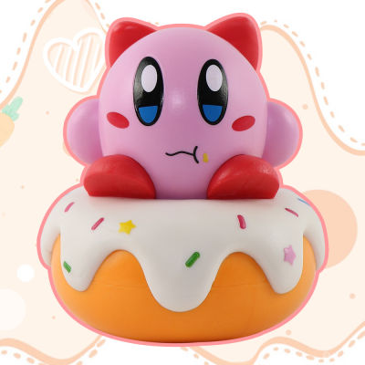 Donut Kirby Action Figure Model Dolls Toys For Kids Birthday Cake Decorations Ornament Gifts Collections
