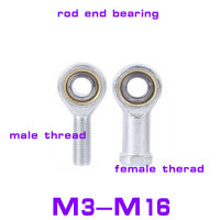 1PC แบริ่งปลายก้าน M3 M4 M5 M6 M8 M12 M14 M16 M18 M20 ชายหญิง SA SI T/K ซ้ายขวา Ball Joint เมตริกแบริ่งเกลียว-DCV STORE