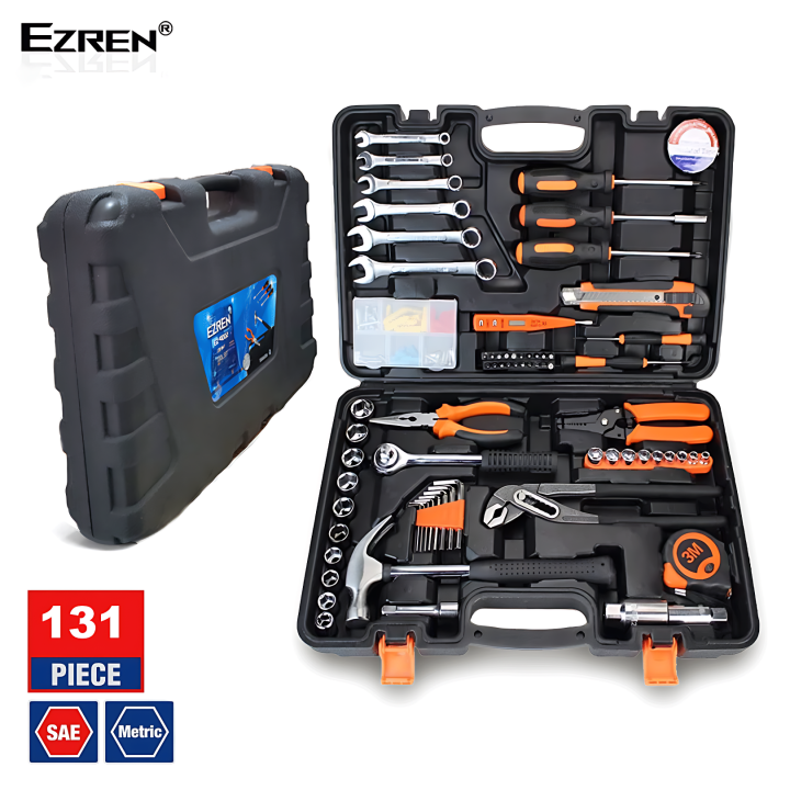 Ezren Ez Tool Kit Set In Lengkap Toolkit Toolbox Kit Home Lazada Indonesia