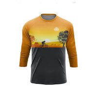 Hot 34แขนเสื้อ DH Motocross Downhill ชุด Enduro Maillot ผู้ชาย Bmx MTB ขี่จักรยานแขนสั้น Sweatshirt