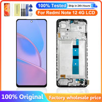 6.67 ต้นฉบับสำหรับเหมาะสำหรับ Xiaomi R Edmi หมายเหตุ12 4กรัมจอแสดงผล Lcd หน้าจอ Digitizer สมัชชาสำหรับ R Edmi Note12 23021RAAEG จอแสดงผลที่มีกรอบ