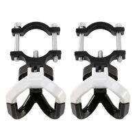 2X Electric Scooter Aluminum Bags Double Hook for Ninebot Max G30 Scooter Hanger Gadget Claw White + Black