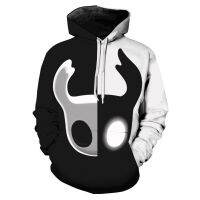 Hollow Knight 3D printed Hoodies para hombres y mujeres, sudaderas con capucha de Anime de personalidad Popular, sudaderas con cremallera Harajuku Yin Yang, nueva moda