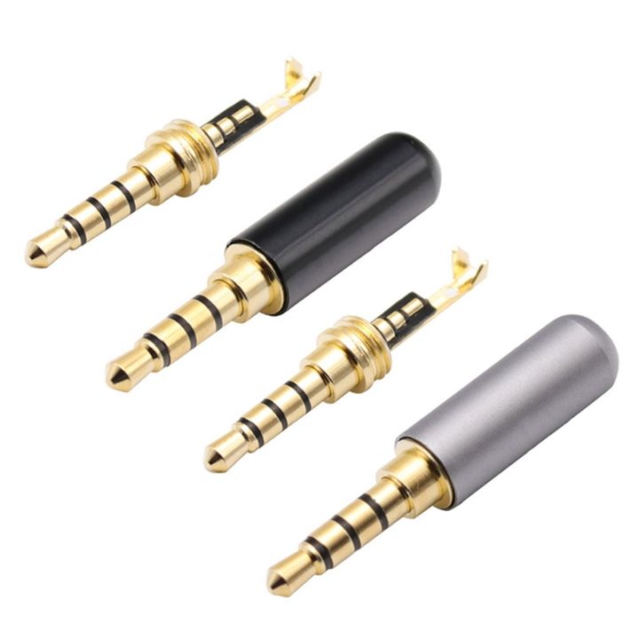 new-3-5mm-audio-connector-4-poles-headphone-jack-male-plug-earphone-repair-cable-solder-wire-diy-aux-3-5-jack-adapter